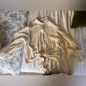 Tie bottom button up top!